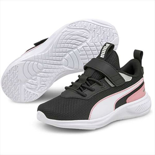 EAN 4063699666809 PUMA プーマ キッズ スコーチ ランナー メッシュ AC PS スニーカー 17-21cm 17 Puma White-Puma Black-Peony 195462 靴 画像