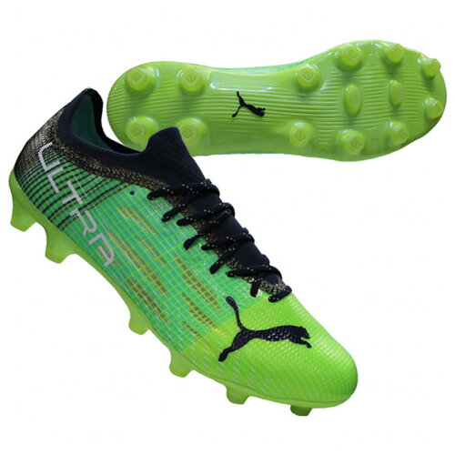 EAN 4063699769739 PUMA ウルトラ 1.3 HG/AG サッカー スパイク 25 Green Glare-Elektro Aqua- 106514 スポーツ・アウトドア 画像