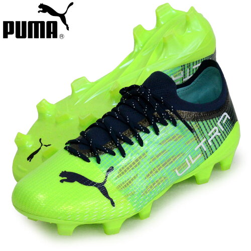 EAN 4063699774665 PUMA ウルトラ 1.3 FG/AG サッカー スパイク 26.5 Green Glare-Elektro Aqua-Spe 106477 スポーツ・アウトドア 画像