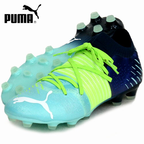 EAN 4063699809527 PUMA フューチャー 1.2 HG/AG サッカー スパイク 26.5 Green Glare-Aqua-Spellbound 106480 スポーツ・アウトドア 画像