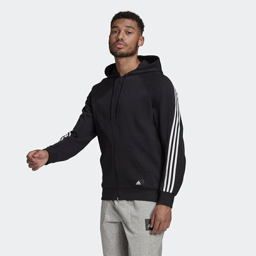 EAN 4064044377319 adidas アディダス スポーツウェア 3ストライプス フード付きトラックトップ / adidas Sportswear 3-Stripes Hooded Track Top GM6450 XS スポーツ・アウトドア 画像