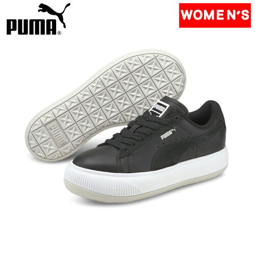 EAN 4064533379190 PUMA スウェード マユ ミックス ウィメンズ スニーカー 23.5 Puma Black-Puma White-Nimbus Cloud 382581 靴 画像