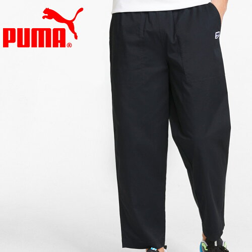 EAN 4064535454192 PUMA メンズ ダウンタウン DOWNTOWN ツイル テーパード パンツ XS Puma Black 533680 メンズファッション 画像