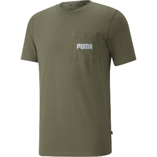 EAN 4064535557473 PUMA メンズ モダン ベーシックス ポケット 半袖 Tシャツ XL Dark Green Moss 849549 スポーツ・アウトドア 画像