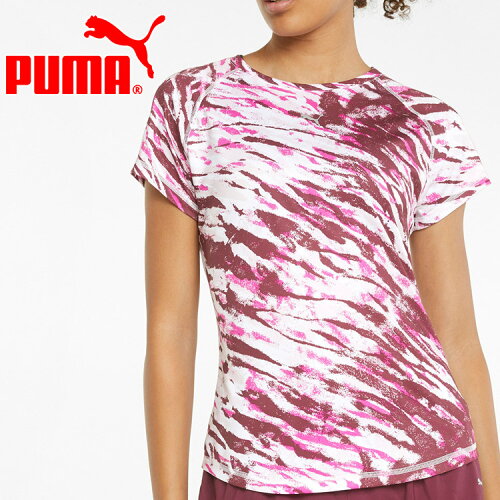 EAN 4064535727500 PUMA ウィメンズ ランニング 5K グラフィック AOP 半袖 Tシャツ S Lavender Fog 521979 スポーツ・アウトドア 画像