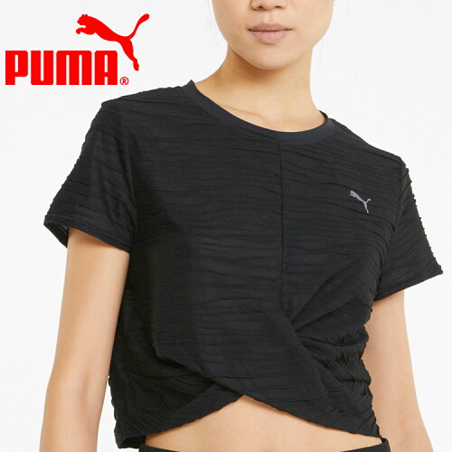 EAN 4064535766639 PUMA ウィメンズ スタジオ スキマー 半袖 Tシャツ S Puma Black 521951 レディースファッション 画像