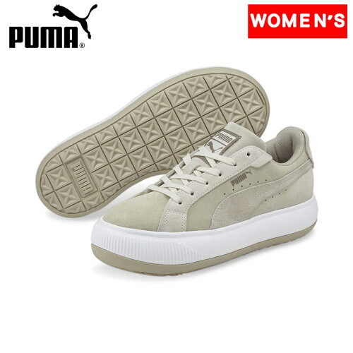 EAN 4064536325866 PUMA ウィメンズ スウェード マユ RAW スニーカー 24 Putty-Puma White-Whisper White 383114 靴 画像