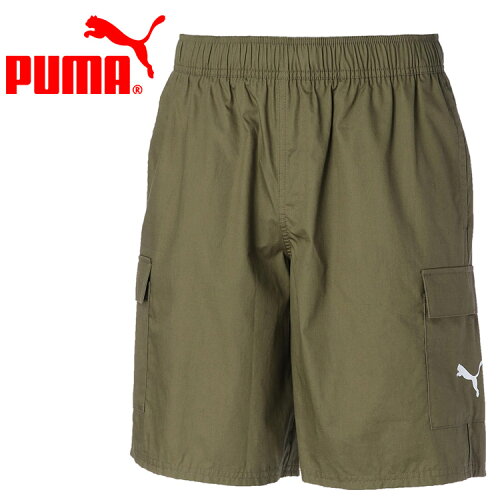 EAN 4064537329924 PUMA メンズ ウーブン カーゴショーツ S Dark Green Moss 849191 スポーツ・アウトドア 画像