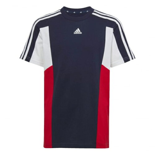 EAN 4066752810270 adidas カラーブロック スリーストライプス レギュラーフィット 半袖Tシャツ HR6358 150 キッズ・ベビー・マタニティ 画像