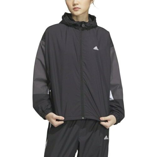 EAN 4066764604836 adidas カラーブロック ルーズフィット ウインドブレーカー ジャケット IK9873 XL レディースファッション 画像