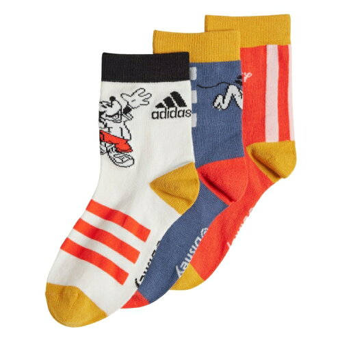 EAN 4067886115705 adidas ディズニー ミッキーマウス ソックス3足組 キッズ IU4860 22-24cm キッズ・ベビー・マタニティ 画像