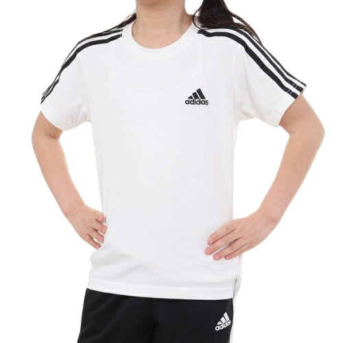 EAN 4067897532485 adidas エッセンシャルズ プラス レギュラーフィット スリーストライプス 半袖Tシャツ キッズ JE1695 120 キッズ・ベビー・マタニティ 画像