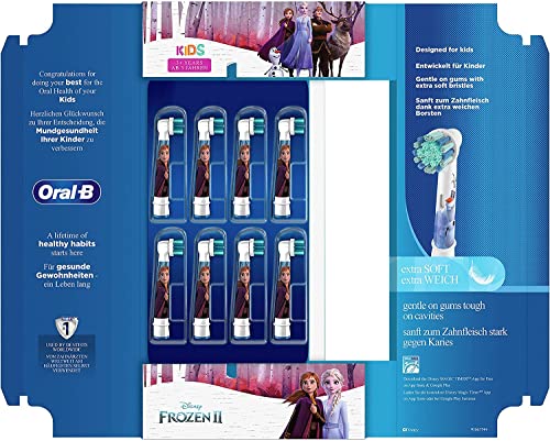 EAN 4210201395263 Braun Oral-B すみずみクリーンキッズ 電動歯ブラシ用替えブラシ やわらかめ 子供用 アナと雪の女王 EB10S-8 家電 画像