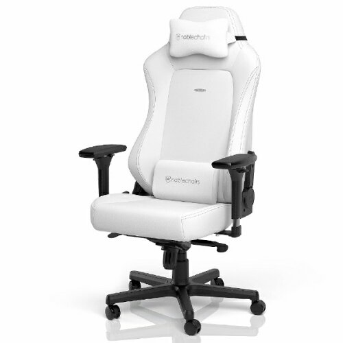 EAN 4251442507145 noblechairs｜ノーブルチェアーズ ゲーミングチェア W670xD550xH1275～1340mm HERO - WHITE EDITION ピュアホワイト NBL-HRO-PU-WED-SGL インテリア・寝具・収納 画像