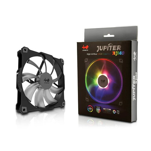 EAN 4710474949472 IN WIN INWIN 140mm ARGB対応 PCケースファン Jupiter140 FN-AJ140-1PK パソコン・周辺機器 画像