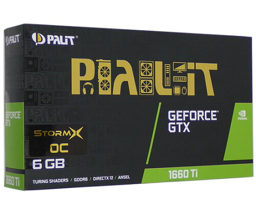 EAN 4710636270468 MSI グラフィックボード PALIT GeForce GTX1660Ti STORMX OC NE6166TS18J9-161F PCIExp 6GB パソコン・周辺機器 画像