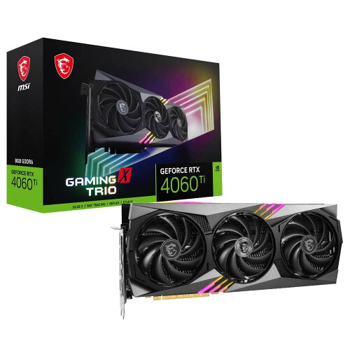 EAN 4711377102537 MSI グラフィックボード GeForce RTX 4060 Ti GAMING X TRIO 8G パソコン・周辺機器 画像