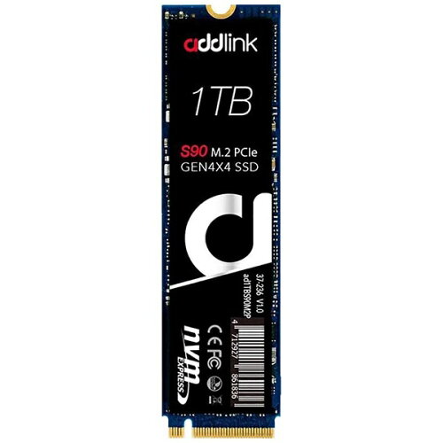 EAN 4712927862543 ADDLINK ad1TBS90M2P S90 1TB 内蔵SSD S90シリーズ M.2 /1TB パソコン・周辺機器 画像