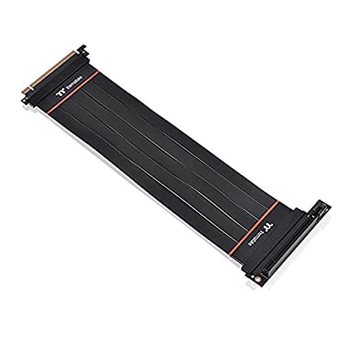 EAN 4713227528238 Thermaltake PCI Express Extender 90°Cable PCI-E4.0 300mm ライザーケーブル AC-058-CO1OTN-C2 CS8153 パソコン・周辺機器 画像