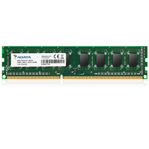 EAN 4713435798836 ADATA Technology ADDU1600W4G11-S DDR3L U-DIMM 1600 4G 512x8 LOW POWER パソコン・周辺機器 画像