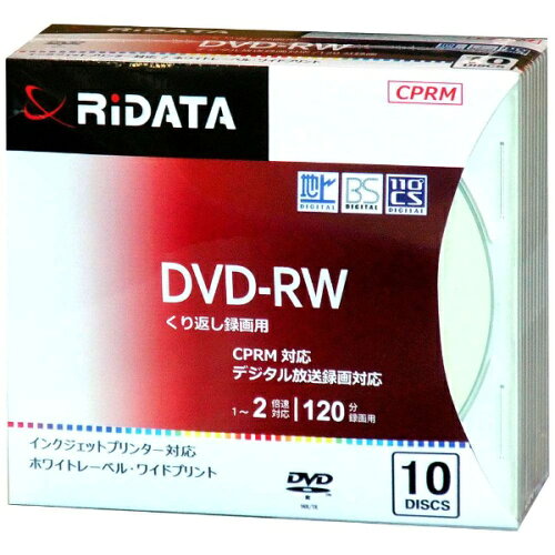 EAN 4719303543515 RiTEK 録画用 DVD-RW120.10P SC A TV・オーディオ・カメラ 画像