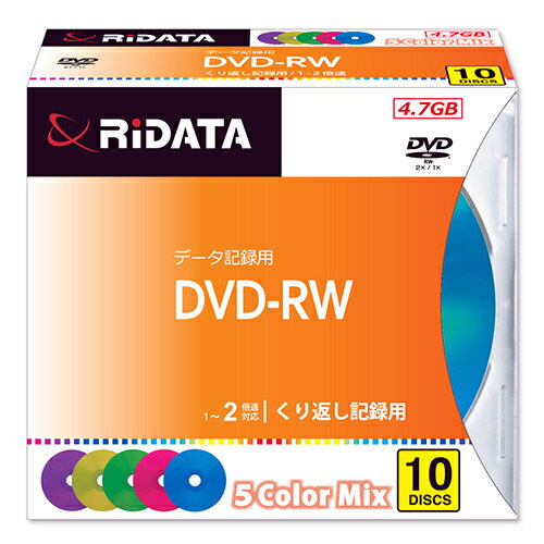 EAN 4719303543690 RiTEK 繰り返し記録用 DVD-RW4.7G.MIX10P A TV・オーディオ・カメラ 画像