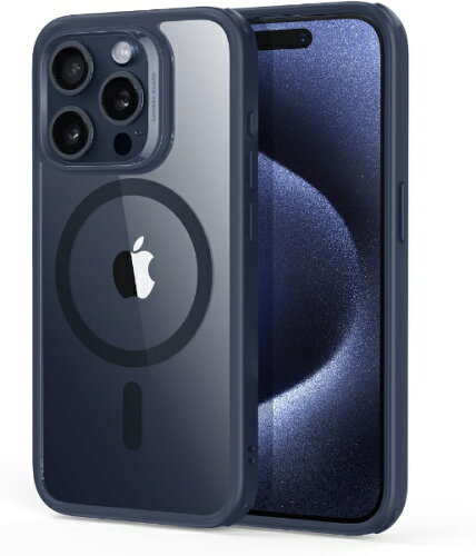 EAN 4894240173473 ESR iPhone 15 Pro 6.1インチ ハイブリッドケース Clear Dark Blue ClassicHybridCase HaloLock foriPhone15Pro スマートフォン・タブレット 画像