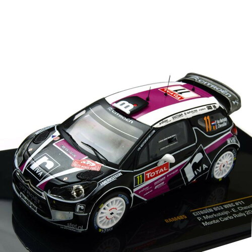 EAN 4895102316830 ixo/イクソ シトロエン DS3 WRC 2012年 ラリー モンテカルロ ♯11 ドライバー:P.Merksteijn/E.Chevalier 1/43スケール RAM485 1329333 ホビー 画像