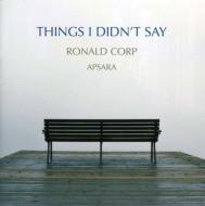 EAN 5060192780185 コープ、ロナルド 1951- / Things I Didn't Say: Cprp / Apsara Batting Org CD・DVD 画像