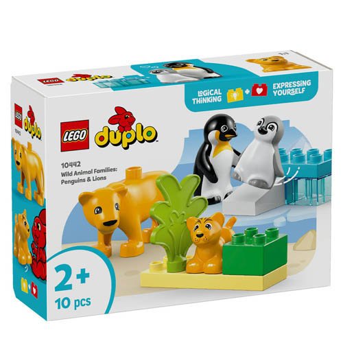 EAN 5702017783833 レゴ(LEGO) デュプロ デュプロのまち どうぶつのかぞくペンギンとライオン 10442(1個) おもちゃ 画像