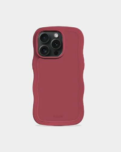 EAN 7330985164248 HOLDIT iPhone 15 ProMAX用 耐衝撃ケース Wavy Case Red Velvet 16424 スマートフォン・タブレット 画像