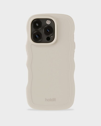 EAN 7330985165450 Holdit ホールディット iPhone 16 Pro用 Wavy Case 耐衝撃ケース Light Beige ライトベージュ 16545 HOLDIT スマートフォン・タブレット 画像