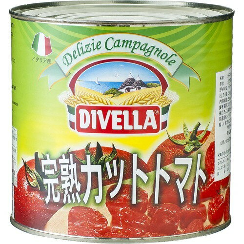 EAN 8005121210095 ディベラ 完熟カットトマト トマトジュース漬 缶(2500g) 食品 画像