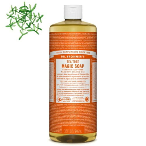 UPC 0018787344255 ドクターブロナー｜DRBRONNERS マジックソープ MAGIC SOAP Sサイズ：237mL/ティートゥリー 美容・コスメ・香水 画像