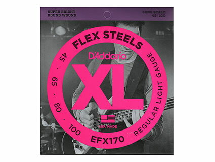UPC 0019954902278 D’Addario / Flex Steels EFX170 Regular Light Gauge Long Scale 45-100 楽器・音響機器 画像
