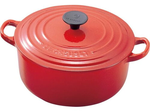 UPC 0024147086109 ル・クルーゼ LE CREUSET ココット ロンド IH対応 両手鍋 24cm 2501-24 チェリーレッド 0024147086109 キッチン用品・食器・調理器具 画像