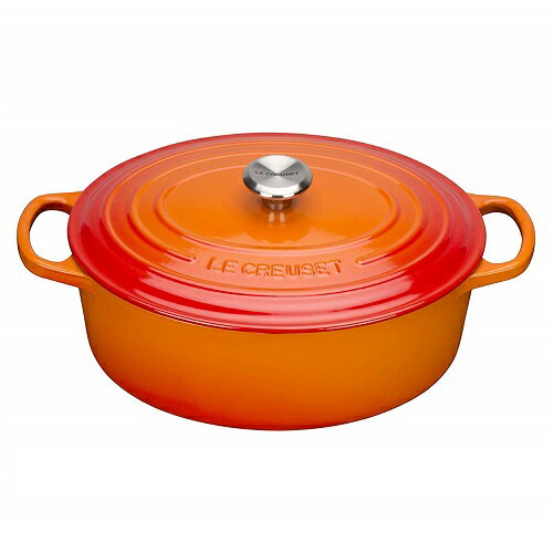 UPC 0024147231042 LECREUSET シグニチャー ココット・オーバル 25cm オレンジ 25178250902422 キッチン用品・食器・調理器具 画像