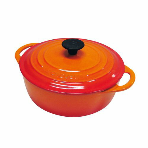 UPC 0024147268536 ルクルーゼ IH対応 ココット・ビス ロンド 22cm オレンジ AKK9906 キッチン用品・食器・調理器具 画像