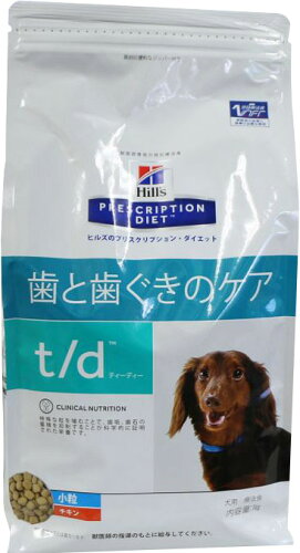 UPC 0052742012414 ヒルズ プリスクリプション・ダイエット 犬用 t/d 歯と歯ぐきのケア 小粒 1kg ペット・ペットグッズ 画像