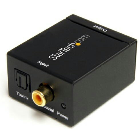 UPC 0065030832304 StarTech スターテック SPDIF2AA ブラック Toslink/同軸-アナログRCA オーディオ変換器 パソコン・周辺機器 画像