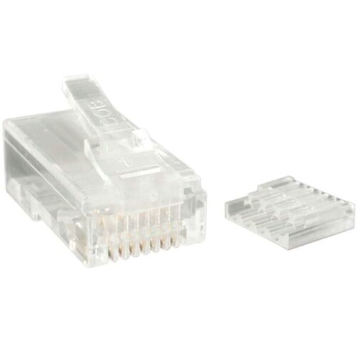 UPC 0065030837569 StarTech 自作用Cat6対応LANケーブルコネクタ 入りパック 自作用RJ45モジュラープラグ CRJ45C6STR50 パソコン・周辺機器 画像