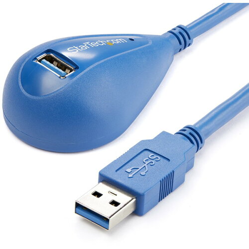 UPC 0065030842785 StarTech.com USB 3.0有線LAN変換アダプタ コンパクトタイプ ギガビット対応 USB3.0延長ケーブル オス/メス USB3SEXT5DSK パソコン・周辺機器 画像