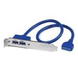 UPC 0065030845281 StarTech USB3SPLATE USB 3.0 2ポート増設ケーブル マザーボードピンヘッダー接続 パソコン・周辺機器 画像