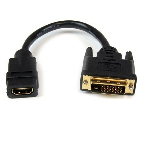 UPC 0065030848572 StarTech.com HDMI - DVI-D変換ケーブルアダプタ HDDVIFM8IN パソコン・周辺機器 画像