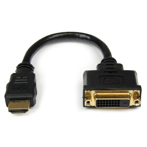 UPC 0065030848589 StarTech スターテック HDDVIMF8IN ブラック HDMI-DVI-D変換ケーブル 20cm パソコン・周辺機器 画像