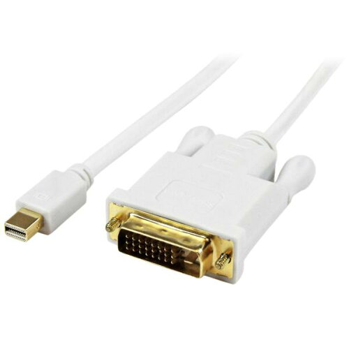 UPC 0065030854955 startech mdp2dvimm6ws ホワイト mini displayport-dvi変換アダプタケーブル   パソコン・周辺機器 画像