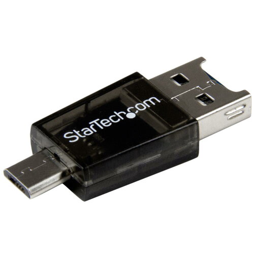 UPC 0065030858564 StarTech.com Micro SD - USB / Micro USB OTG変換アダプタ MSDREADU2OTG パソコン・周辺機器 画像