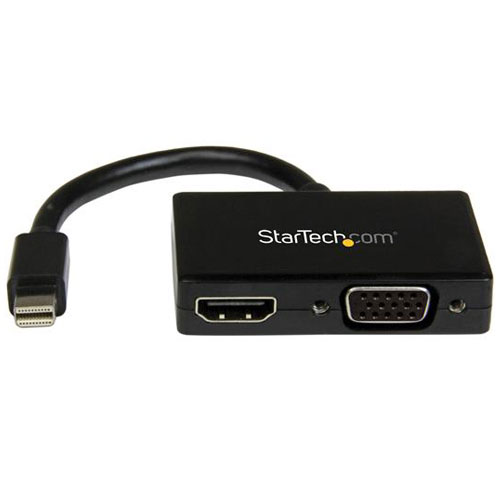 UPC 0065030859660 StarTech スターテック MDP2HDVGA ブラック Mini DisplayPort接続トラベルA/Vアダプタ パソコン・周辺機器 画像