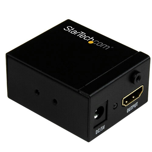 UPC 0065030863209 startech.com hdmi リピーター 信号増幅器 イコライザー内蔵 1080pで最大 延長できるhdmiブースター hdboost パソコン・周辺機器 画像