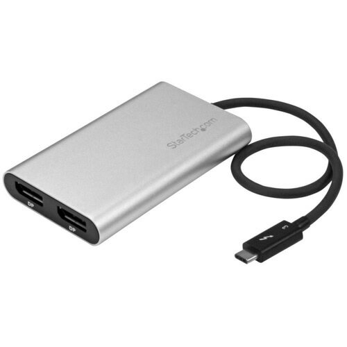 UPC 0065030867238 StarTech スターテック TB32DP2T Thunderbolt 3 - 2ポートDPアダプタ 4K パソコン・周辺機器 画像